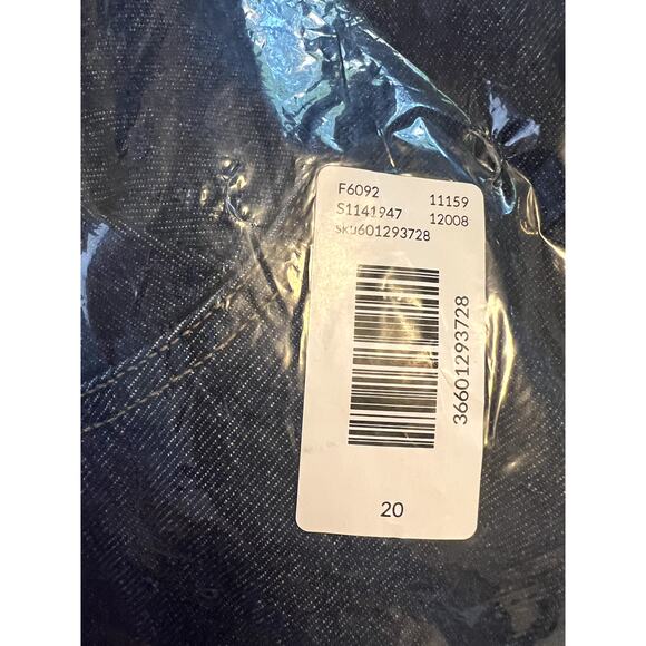 Lane Bryant Denim Trenchcoat Women’s Plus Size 20 Belted Midi Jean Jacket - Picture 6 of 7